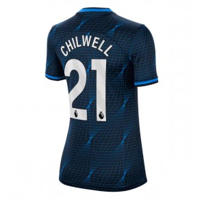 Chelsea Ben Chilwell #21 Replika Udebanetrøje Dame 2023-24 Kortærmet